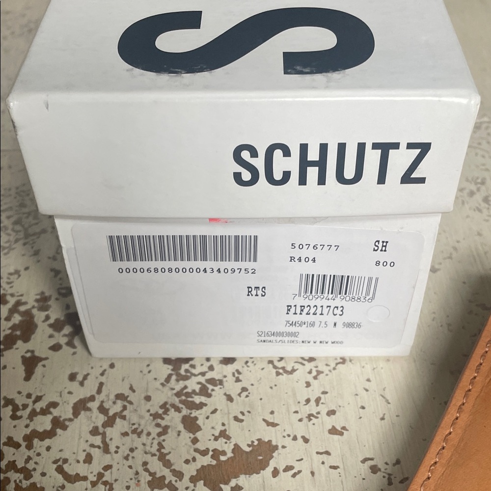 SCHUTZ Brown Sandals with Gold Buckle - Picture 2 of 5